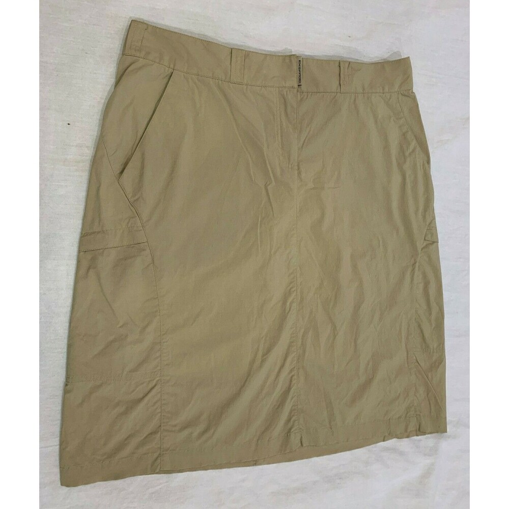 EXOFFICIO WOMENS UNLINED NYLON CARGO SKIRT SIZE 16